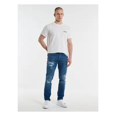 Big Star Man's Tapered Trousers Denim Medium Denim-419