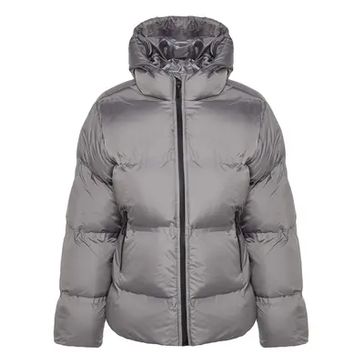 Trendyol Gray Premium Hooded Label Detailed Water Repellent Puffer Jacket