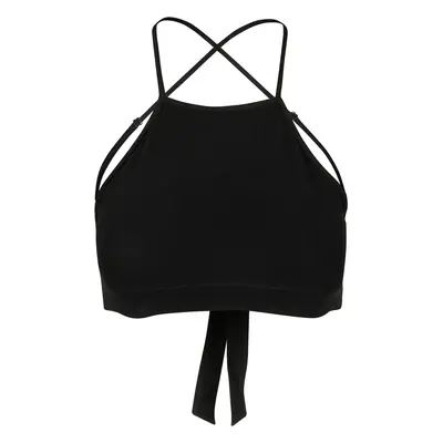 Women's triangle top black