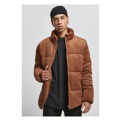 Caramel boxed corduroy jacket