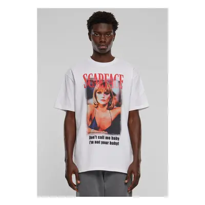 Men's T-shirt Scarface Don't call me baby Heavy Oversize - white