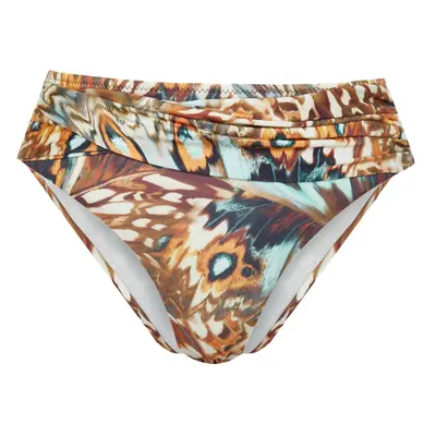 Trendyol Abstract Patterned Knotted High Waist Hipster Bikini Bottom