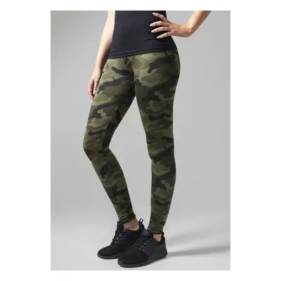 Women's camouflage leggings made of wood