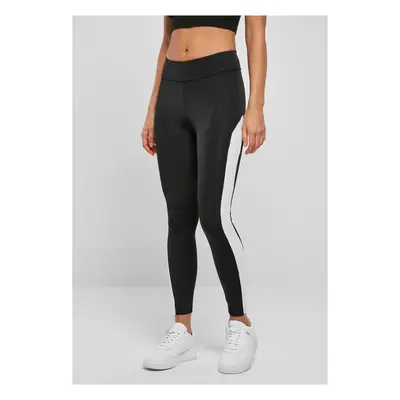 Women's Color Block Leggings Black/White