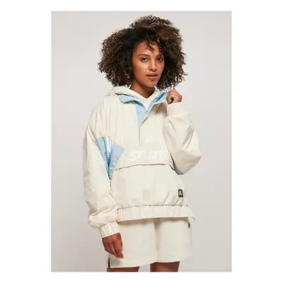 Women's Colorblock Halfzip Starter Windbreaker Light White/Ice Blue