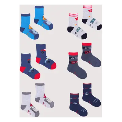 Yoclub Kids's Socks Pattern 6-Pack SKA-0006C-AA00-009