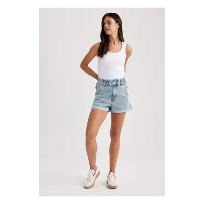 DEFACTO Paperbag Fit Paperbag Waist Folded Leg Short