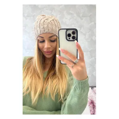 Beanie with fleece Merry K225 beige