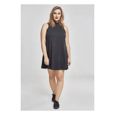 Women's turtleneck dress in black