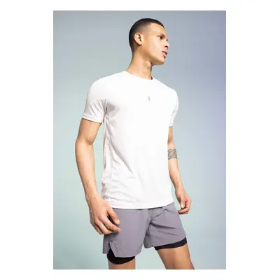 Defacto Fit Slim Fit Crew Neck Printed Sports T-Shirt