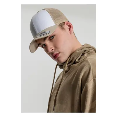 Retro Trucker Colorful front khaki/white/khaki