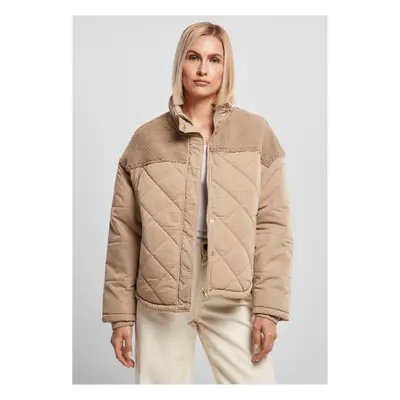 Women's Oversized Diamond Quilt Puffer Jacket softtaupe