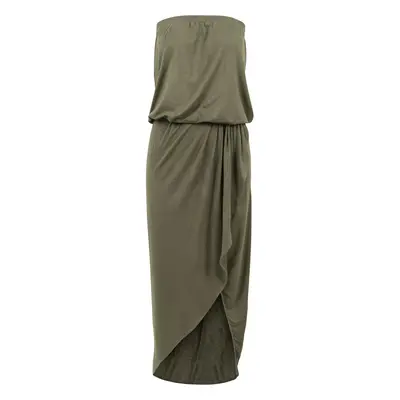 Women's Olive Bandeau Dress