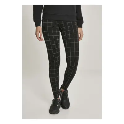 Women's high-waisted leggings black/white