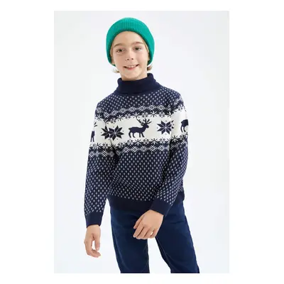 DEFACTO Boy Regular Fit Turtleneck Pullover