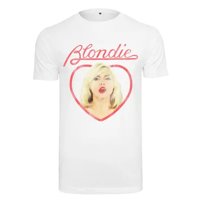 White T-shirt Blondie Heart of Glass