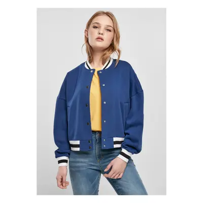 Women's Oversized College Sweat Jacket spaceblue