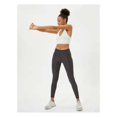 Koton Sports Leggings Side Pocket Detail High Waist Slim Fit