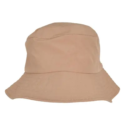 Beige cap with elastic bucket