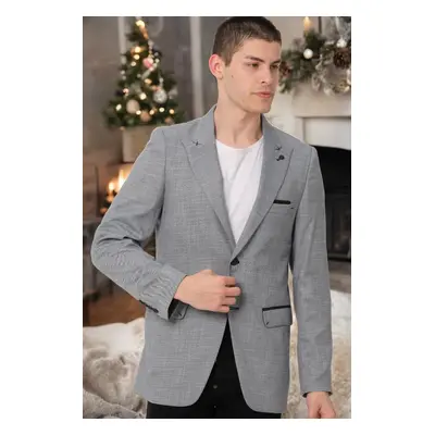 C9058 DEWBERRY MEN'S JACKET-SOLID GREY