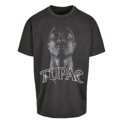 Tupac Up Oversize Tee Charcoal