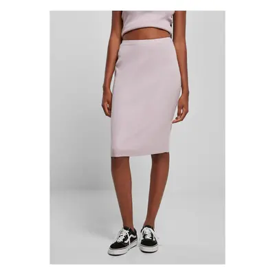 Women's ribbed lilac midi skirt