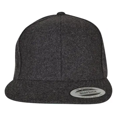 Melton Wool Snapback Dark Grey