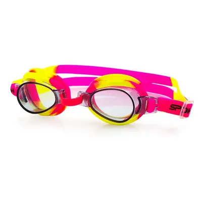 Spokey JELLYFISH Children's swimming okuliare, pink-yellow