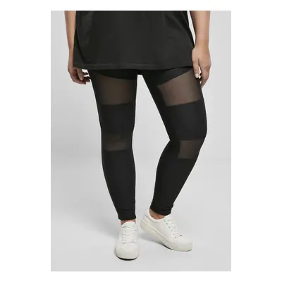 Women's Tech Mesh Rib Leggings - Black