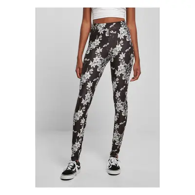 Women's soft leggings AOP blackflower