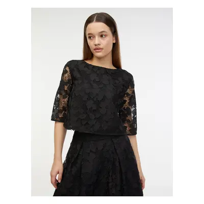 Orsay Black Ladies Lace Blouse - Women