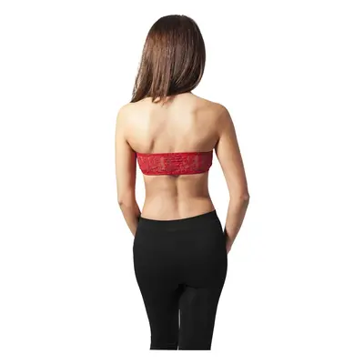 Women's Bandeau Lace Red