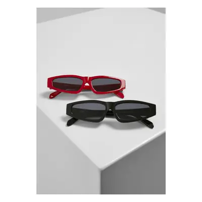 Lefkada 2-Pack Sunglasses Black/Black+Red/Black