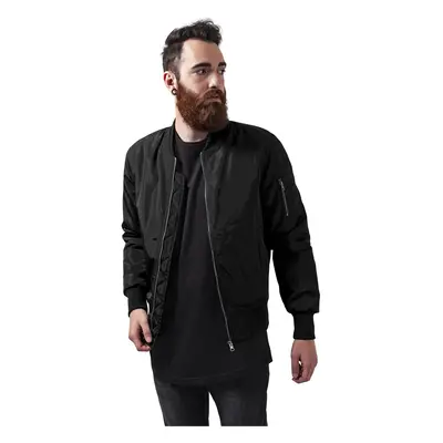 2-Tone Bomber Jacket blk/blk