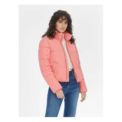 Pink Quilted Winter Jacket JDY New Erica - Women