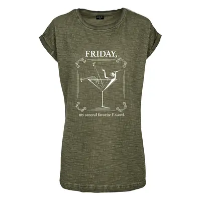 Women's olive T-shirt F-Word