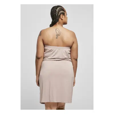 Women's viscose short bandeau dress dukrose