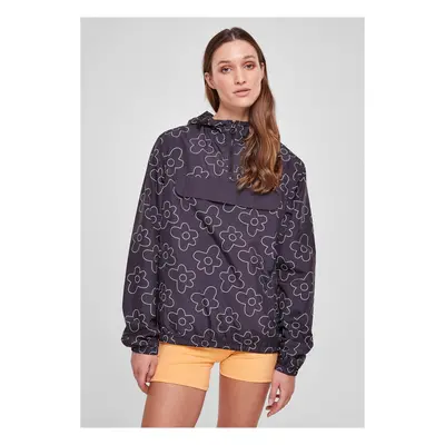 Women's AOP Pullover blackflower jacket