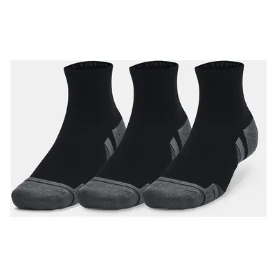 Under Armour UA Performance Cotton 3p Qtr-BLK socks - unisex