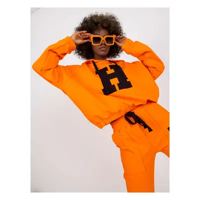 Orange cotton tracksuit by Natela