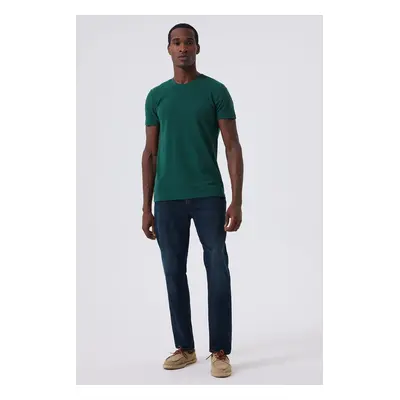 Lee Cooper Men's Twingos Pique O Neck T-Shirt Emerald