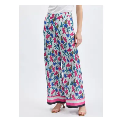 Orsay Light blue women floral pants - Women