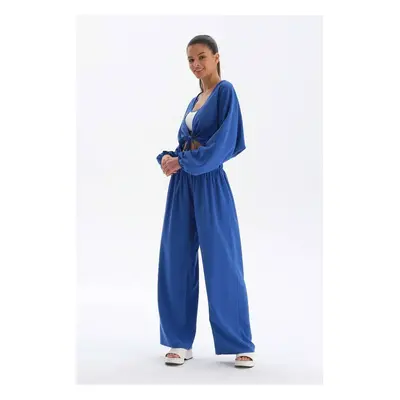 Dagi Sax Wide Leg Modal Trousers