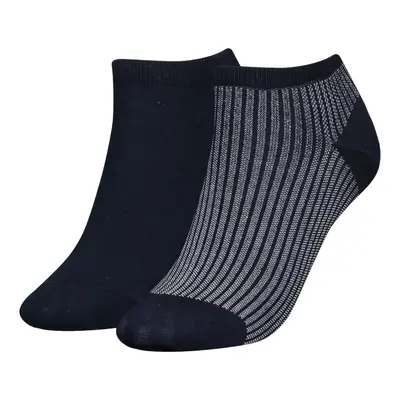 Tommy Hilfiger Woman's 2Pack Socks Navy Blue