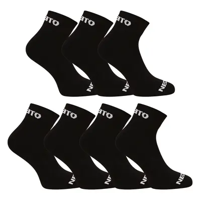 7PACK socks Nedeto ankle black