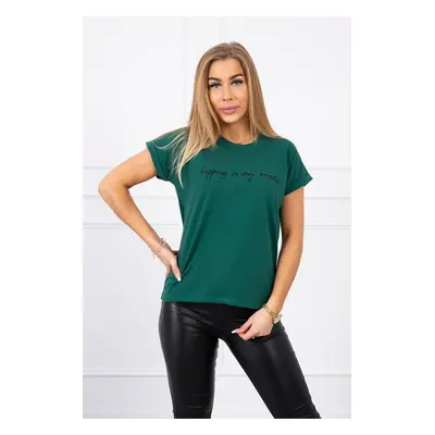 The Shopping blouse is my cardio dark green