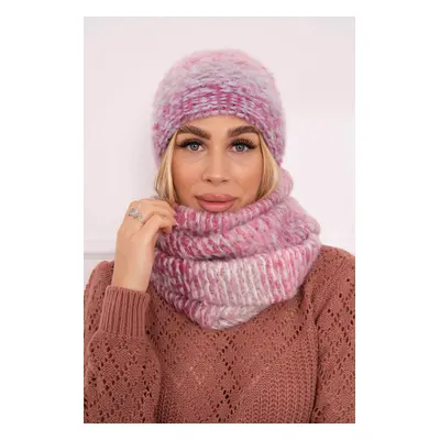 Women's Mohair Thick P106 Dark Pink+Powder Pink