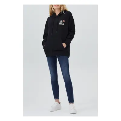 Lee Cooper Ella Women's Hooded Sweatshirt Black