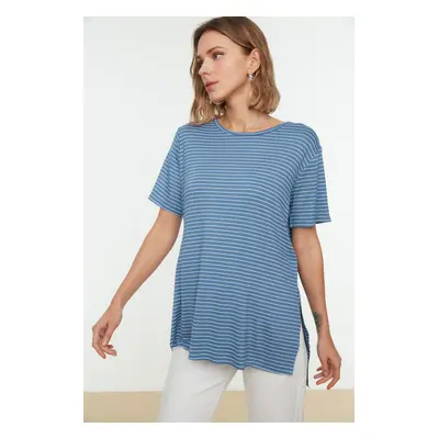 Trendyol T-Shirt - Blau - Boyfriend