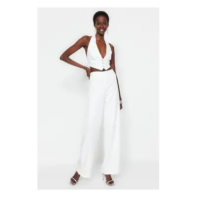 Trendyol Bridal Ecru Woven Trousers